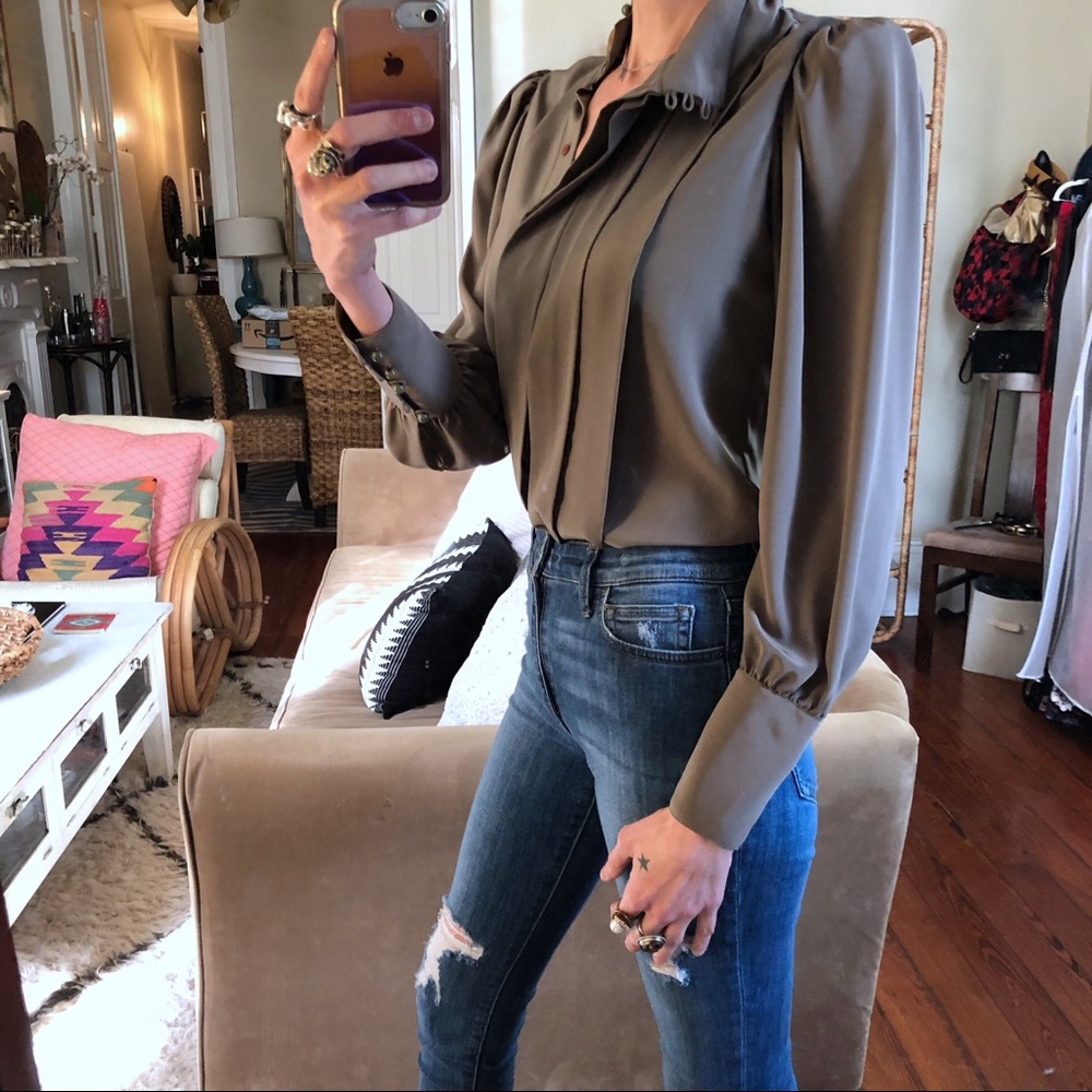 Vintage Regina porter pleated blouse - Picture 5 of 8